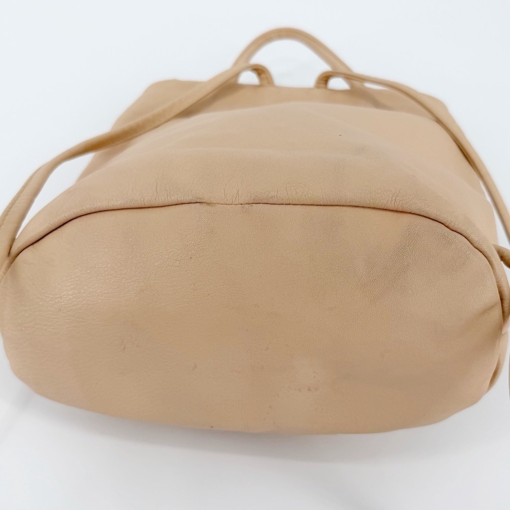 Baggu Leather Mini Backpack Cream - Picture 4 of 7
